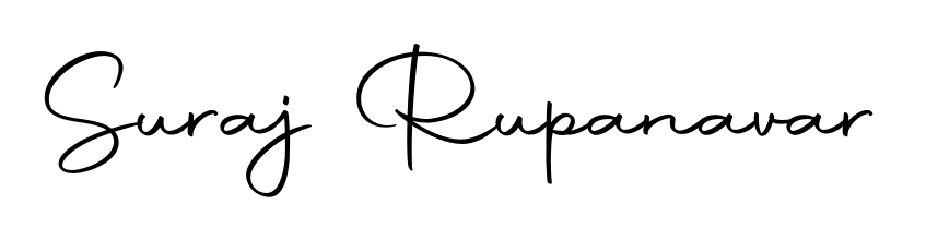 The Autography-DOLnW font transforms the name Suraj Rupanavar into an executive sign with sharp precision and distinguished character. Suraj Rupanavar signature style 10 images and pictures png