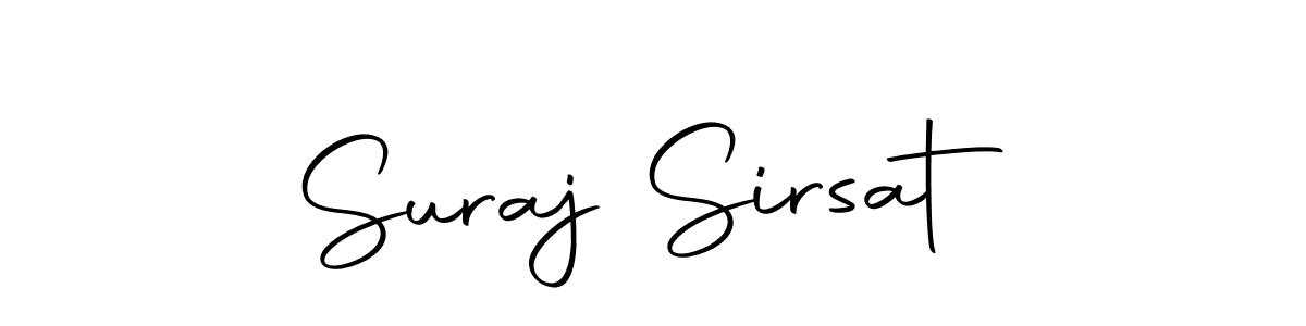 Use a signature maker to create a handwritten signature online. With this signature software, you can design (Autography-DOLnW) your own signature for name Suraj Sirsat. Suraj Sirsat signature style 10 images and pictures png