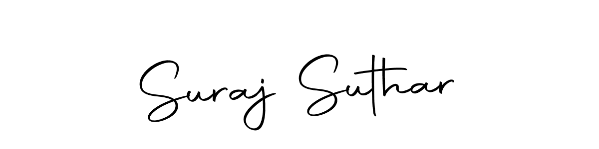 Use a signature maker to create a handwritten signature online. With this signature software, you can design (Autography-DOLnW) your own signature for name Suraj Suthar. Suraj Suthar signature style 10 images and pictures png