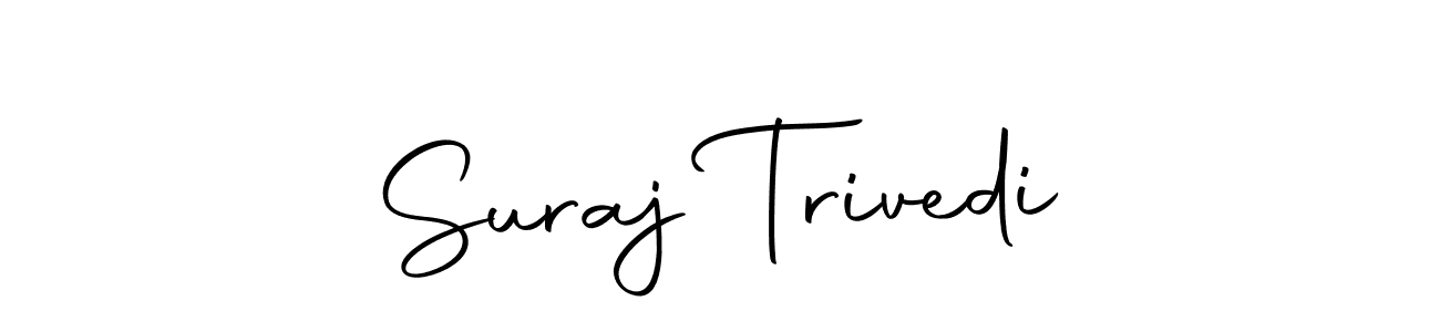 You should practise on your own different ways (Autography-DOLnW) to write your name (Suraj Trivedi) in signature. don't let someone else do it for you. Suraj Trivedi signature style 10 images and pictures png