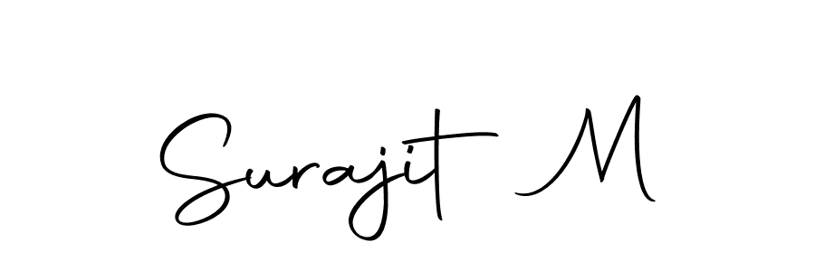The best way (Autography-DOLnW) to make a short signature is to pick only two or three words in your name. The name Surajit M include a total of six letters. For converting this name. Surajit M signature style 10 images and pictures png
