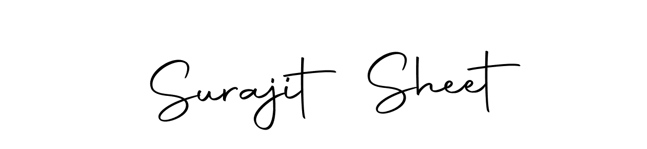 Create a beautiful signature design for name Surajit Sheet. With this signature (Autography-DOLnW) fonts, you can make a handwritten signature for free. Surajit Sheet signature style 10 images and pictures png