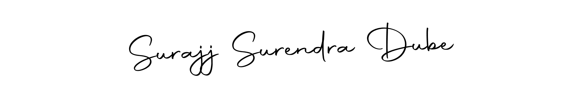 Similarly Autography-DOLnW is the best handwritten signature design. Signature creator online .You can use it as an online autograph creator for name Surajj Surendra Dube. Surajj Surendra Dube signature style 10 images and pictures png