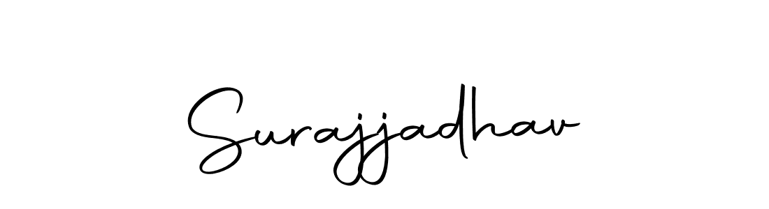 How to make Surajjadhav name signature. Use Autography-DOLnW style for creating short signs online. This is the latest handwritten sign. Surajjadhav signature style 10 images and pictures png