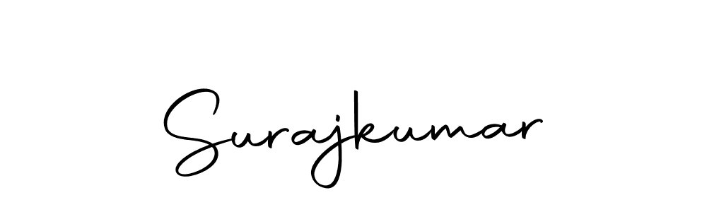 Create a beautiful signature design for name Surajkumar. With this signature (Autography-DOLnW) fonts, you can make a handwritten signature for free. Surajkumar signature style 10 images and pictures png