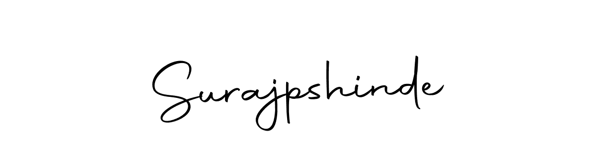 How to make Surajpshinde name signature. Use Autography-DOLnW style for creating short signs online. This is the latest handwritten sign. Surajpshinde signature style 10 images and pictures png