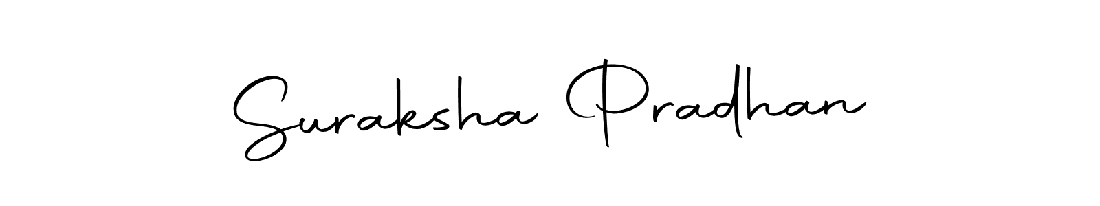The best way (Autography-DOLnW) to make a short signature is to pick only two or three words in your name. The name Suraksha Pradhan include a total of six letters. For converting this name. Suraksha Pradhan signature style 10 images and pictures png