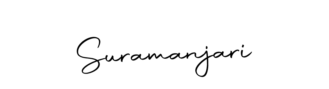 Create a beautiful signature design for name Suramanjari. With this signature (Autography-DOLnW) fonts, you can make a handwritten signature for free. Suramanjari signature style 10 images and pictures png