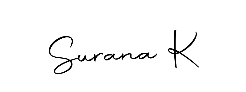 Here are the top 10 professional signature styles for the name Surana K. These are the best autograph styles you can use for your name. Surana K signature style 10 images and pictures png