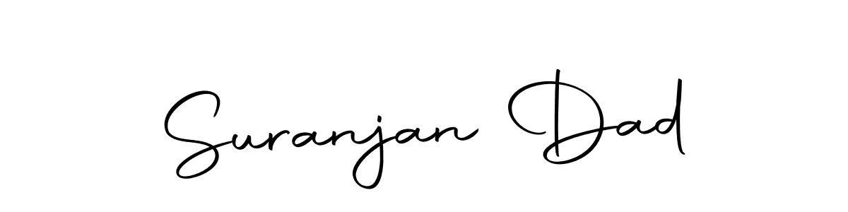 How to make Suranjan Dad name signature. Use Autography-DOLnW style for creating short signs online. This is the latest handwritten sign. Suranjan Dad signature style 10 images and pictures png