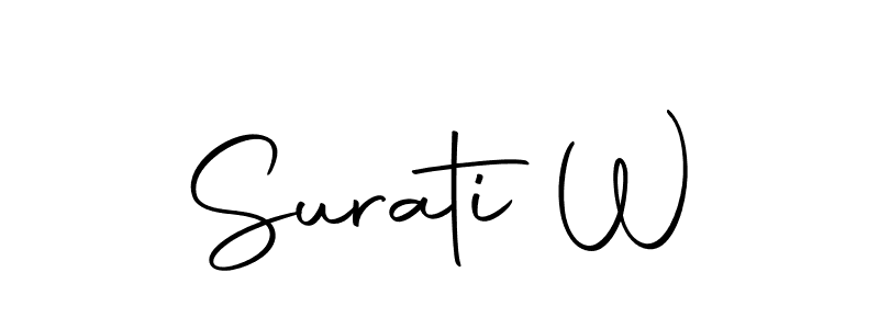 You can use this online signature creator to create a handwritten signature for the name Surati W. This is the best online autograph maker. Surati W signature style 10 images and pictures png