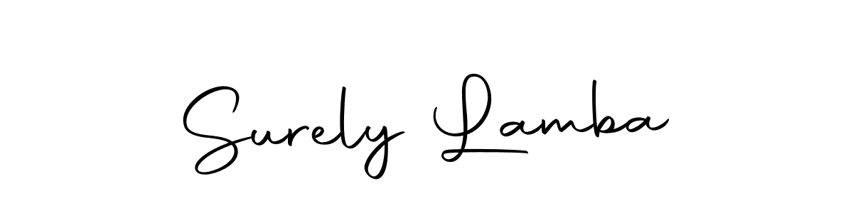 Surely Lamba stylish signature style. Best Handwritten Sign (Autography-DOLnW) for my name. Handwritten Signature Collection Ideas for my name Surely Lamba. Surely Lamba signature style 10 images and pictures png