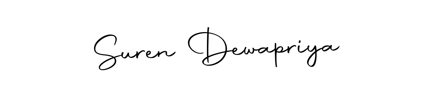 The best way (Autography-DOLnW) to make a short signature is to pick only two or three words in your name. The name Suren Dewapriya include a total of six letters. For converting this name. Suren Dewapriya signature style 10 images and pictures png