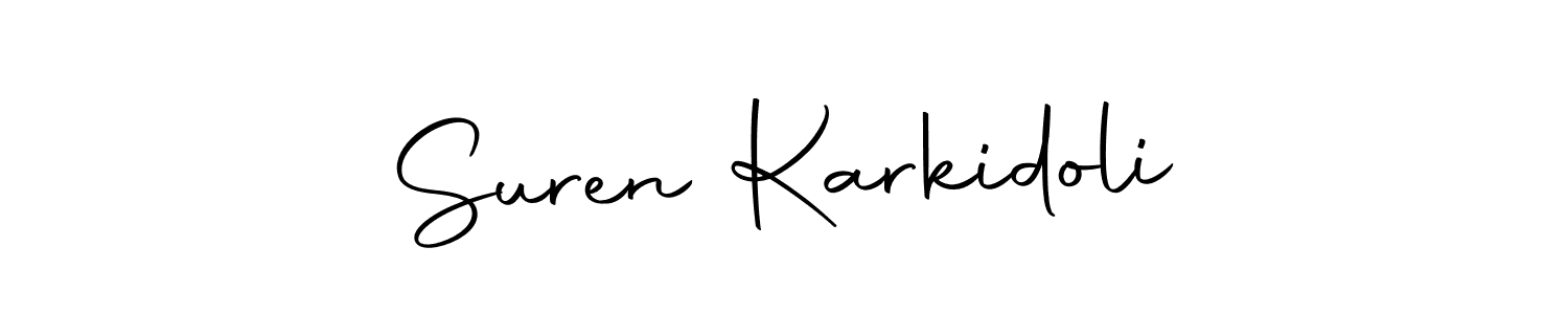 Use a signature maker to create a handwritten signature online. With this signature software, you can design (Autography-DOLnW) your own signature for name Suren Karkidoli. Suren Karkidoli signature style 10 images and pictures png