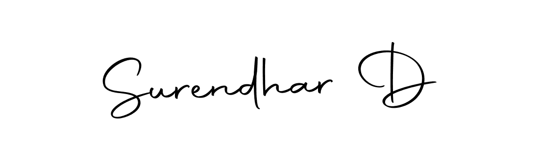 You should practise on your own different ways (Autography-DOLnW) to write your name (Surendhar D) in signature. don't let someone else do it for you. Surendhar D signature style 10 images and pictures png