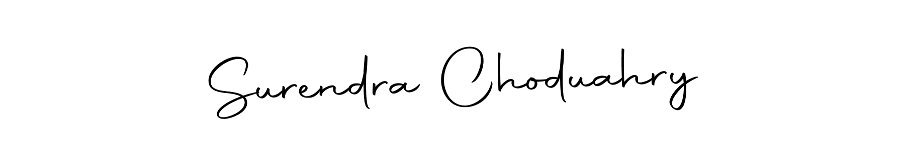 The best way (Autography-DOLnW) to make a short signature is to pick only two or three words in your name. The name Surendra Choduahry include a total of six letters. For converting this name. Surendra Choduahry signature style 10 images and pictures png
