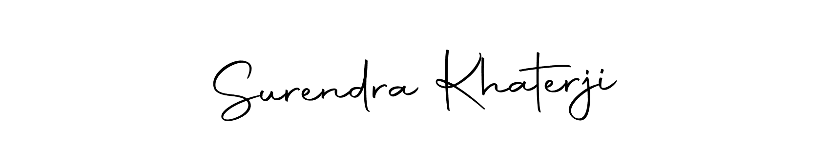 Make a beautiful signature design for name Surendra Khaterji. Use this online signature maker to create a handwritten signature for free. Surendra Khaterji signature style 10 images and pictures png