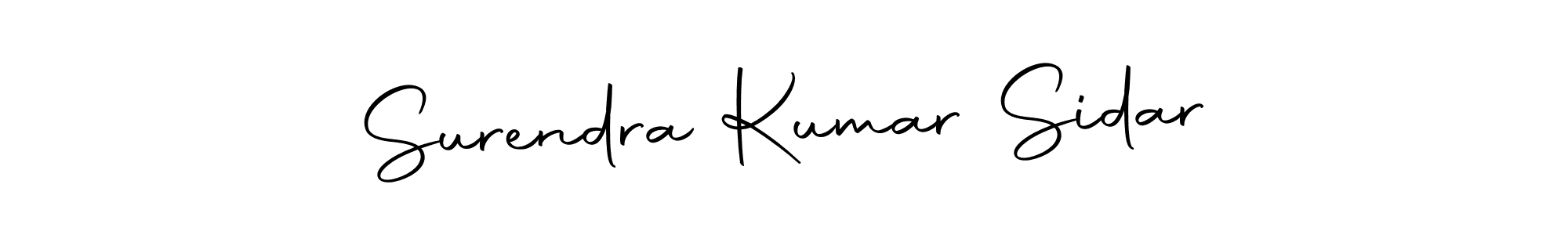 The best way (Autography-DOLnW) to make a short signature is to pick only two or three words in your name. The name Surendra Kumar Sidar include a total of six letters. For converting this name. Surendra Kumar Sidar signature style 10 images and pictures png