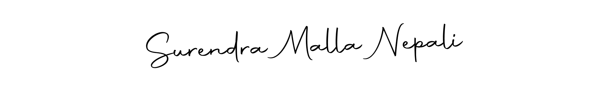 Use a signature maker to create a handwritten signature online. With this signature software, you can design (Autography-DOLnW) your own signature for name Surendra Malla Nepali. Surendra Malla Nepali signature style 10 images and pictures png
