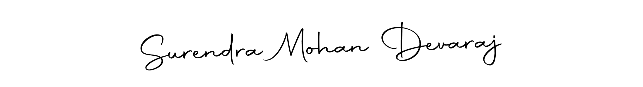 Design your own signature with our free online signature maker. With this signature software, you can create a handwritten (Autography-DOLnW) signature for name Surendra Mohan Devaraj. Surendra Mohan Devaraj signature style 10 images and pictures png