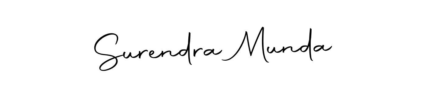 Create a beautiful signature design for name Surendra Munda. With this signature (Autography-DOLnW) fonts, you can make a handwritten signature for free. Surendra Munda signature style 10 images and pictures png