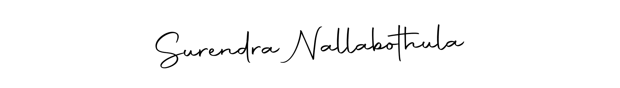 if you are searching for the best signature style for your name Surendra Nallabothula. so please give up your signature search. here we have designed multiple signature styles  using Autography-DOLnW. Surendra Nallabothula signature style 10 images and pictures png