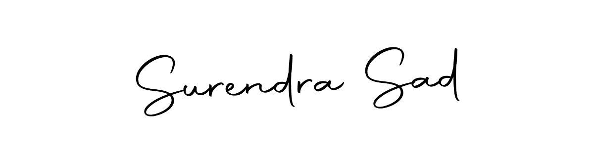 You should practise on your own different ways (Autography-DOLnW) to write your name (Surendra Sad) in signature. don't let someone else do it for you. Surendra Sad signature style 10 images and pictures png