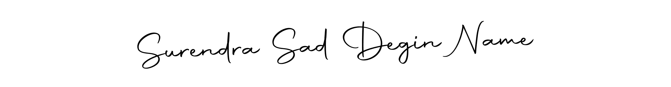 The best way (Autography-DOLnW) to make a short signature is to pick only two or three words in your name. The name Surendra Sad Degin Name include a total of six letters. For converting this name. Surendra Sad Degin Name signature style 10 images and pictures png