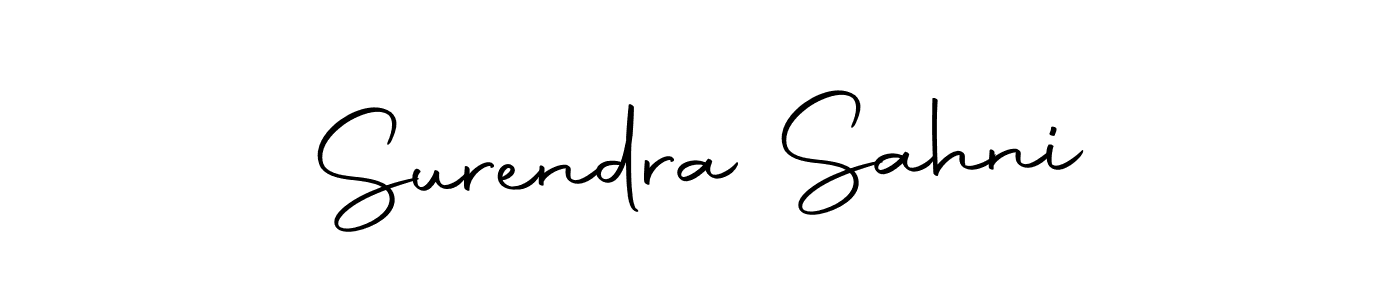 Design your own signature with our free online signature maker. With this signature software, you can create a handwritten (Autography-DOLnW) signature for name Surendra Sahni. Surendra Sahni signature style 10 images and pictures png