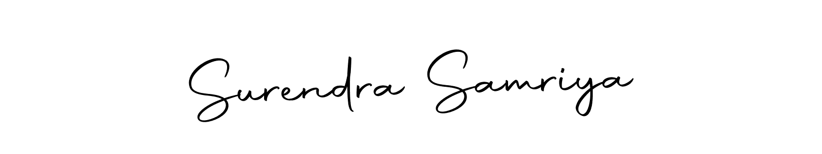 Make a beautiful signature design for name Surendra Samriya. Use this online signature maker to create a handwritten signature for free. Surendra Samriya signature style 10 images and pictures png