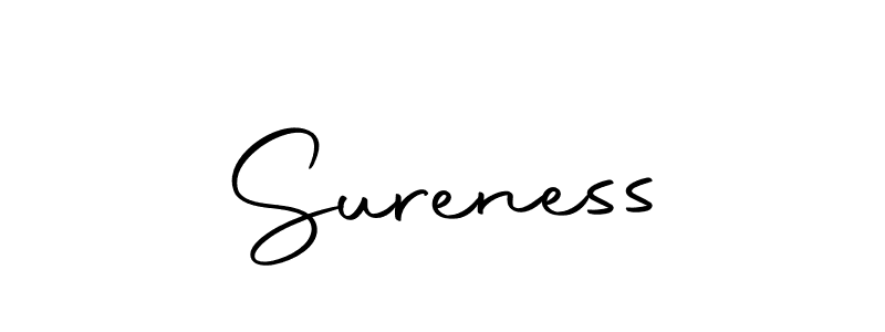 Design your own signature with our free online signature maker. With this signature software, you can create a handwritten (Autography-DOLnW) signature for name Sureness. Sureness signature style 10 images and pictures png