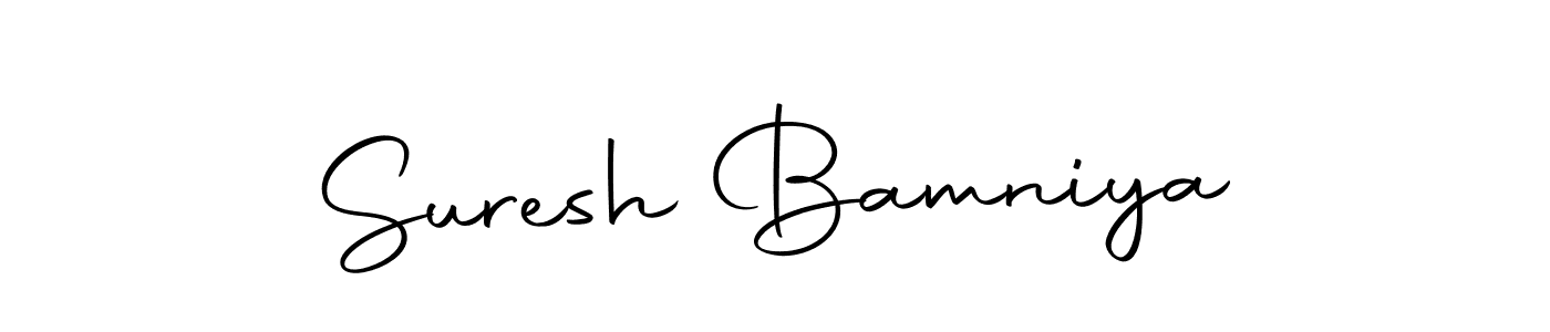 How to make Suresh Bamniya signature? Autography-DOLnW is a professional autograph style. Create handwritten signature for Suresh Bamniya name. Suresh Bamniya signature style 10 images and pictures png