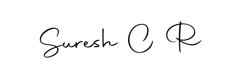 Design your own signature with our free online signature maker. With this signature software, you can create a handwritten (Autography-DOLnW) signature for name Suresh C R. Suresh C R signature style 10 images and pictures png