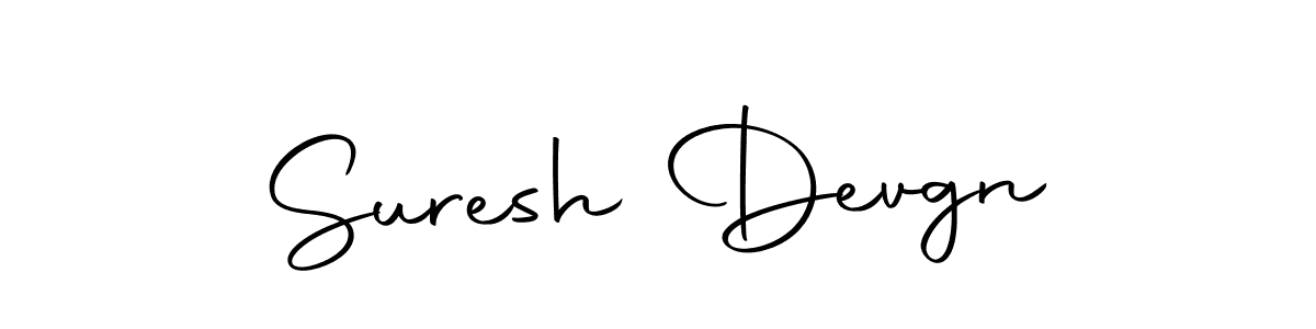 Design your own signature with our free online signature maker. With this signature software, you can create a handwritten (Autography-DOLnW) signature for name Suresh Devgn. Suresh Devgn signature style 10 images and pictures png
