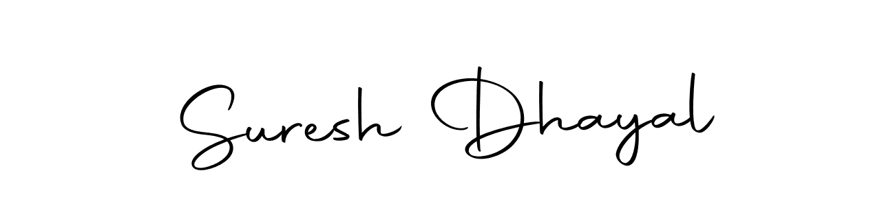 Use a signature maker to create a handwritten signature online. With this signature software, you can design (Autography-DOLnW) your own signature for name Suresh Dhayal. Suresh Dhayal signature style 10 images and pictures png