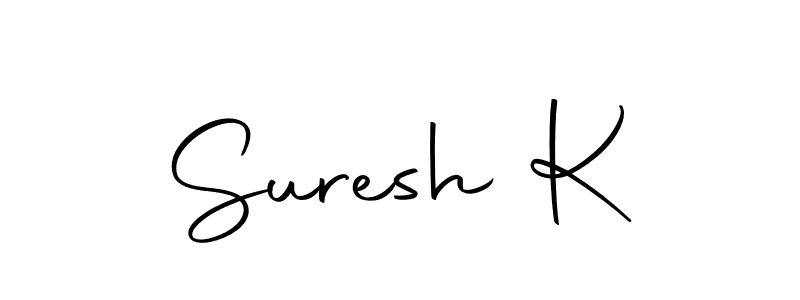 Design your own signature with our free online signature maker. With this signature software, you can create a handwritten (Autography-DOLnW) signature for name Suresh K. Suresh K signature style 10 images and pictures png