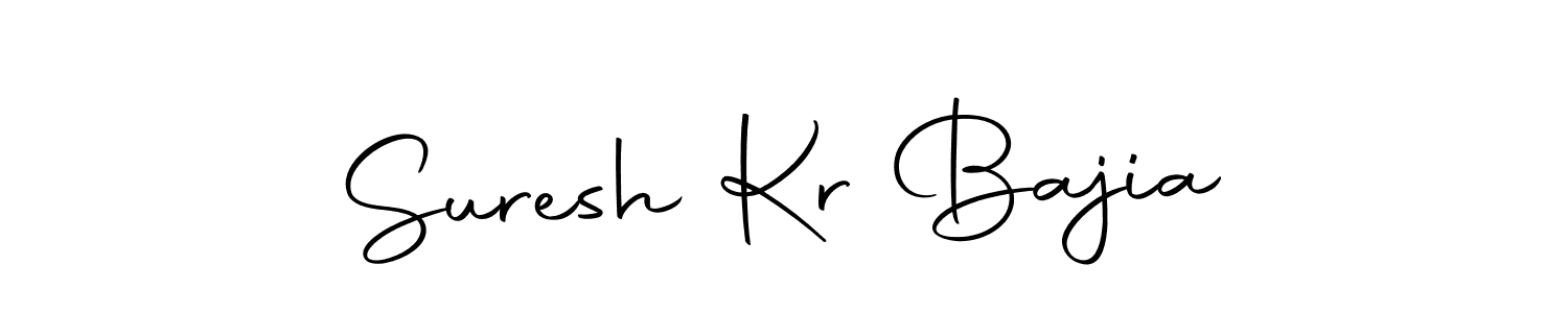 How to make Suresh Kr Bajia name signature. Use Autography-DOLnW style for creating short signs online. This is the latest handwritten sign. Suresh Kr Bajia signature style 10 images and pictures png