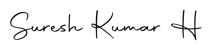 Suresh Kumar H stylish signature style. Best Handwritten Sign (Autography-DOLnW) for my name. Handwritten Signature Collection Ideas for my name Suresh Kumar H. Suresh Kumar H signature style 10 images and pictures png