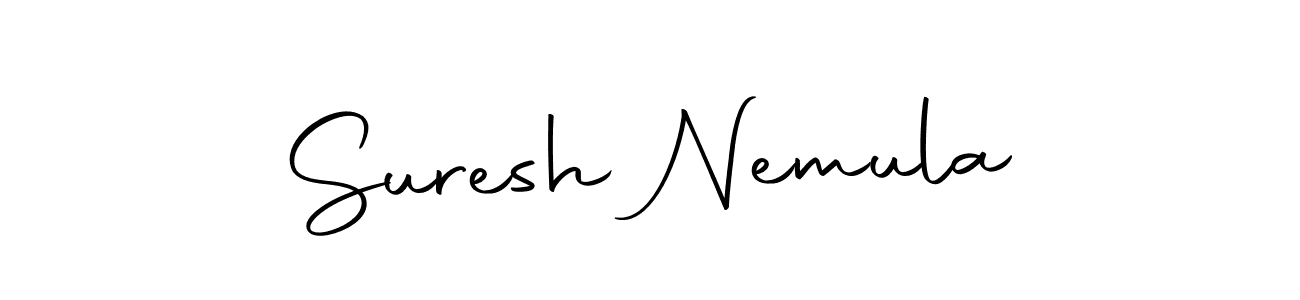 if you are searching for the best signature style for your name Suresh Nemula. so please give up your signature search. here we have designed multiple signature styles  using Autography-DOLnW. Suresh Nemula signature style 10 images and pictures png