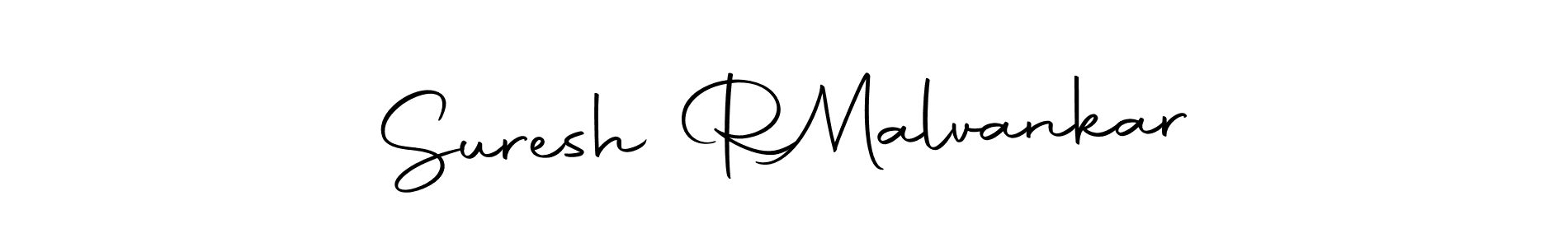 The best way (Autography-DOLnW) to make a short signature is to pick only two or three words in your name. The name Suresh R  Malvankar include a total of six letters. For converting this name. Suresh R  Malvankar signature style 10 images and pictures png