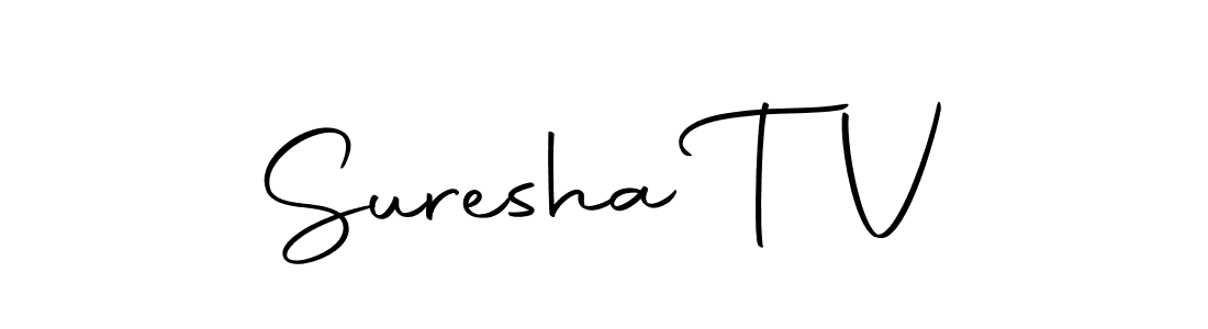 if you are searching for the best signature style for your name Suresha T V. so please give up your signature search. here we have designed multiple signature styles  using Autography-DOLnW. Suresha T V signature style 10 images and pictures png