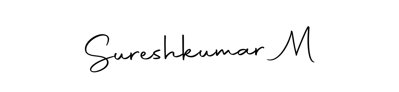 The best way (Autography-DOLnW) to make a short signature is to pick only two or three words in your name. The name Sureshkumar M include a total of six letters. For converting this name. Sureshkumar M signature style 10 images and pictures png