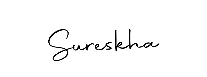 Autography-DOLnW is a professional signature style that is perfect for those who want to add a touch of class to their signature. It is also a great choice for those who want to make their signature more unique. Get Sureskha name to fancy signature for free. Sureskha signature style 10 images and pictures png
