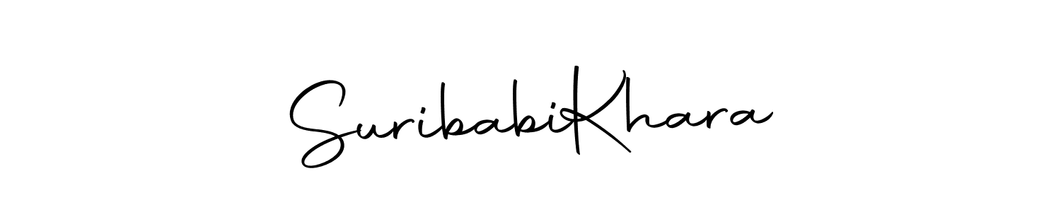 This is the best signature style for the Suribabi  Khara name. Also you like these signature font (Autography-DOLnW). Mix name signature. Suribabi  Khara signature style 10 images and pictures png