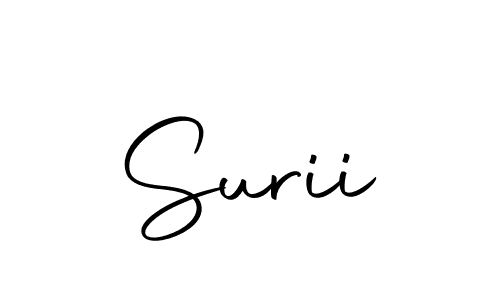 Design your own signature with our free online signature maker. With this signature software, you can create a handwritten (Autography-DOLnW) signature for name Surii. Surii signature style 10 images and pictures png