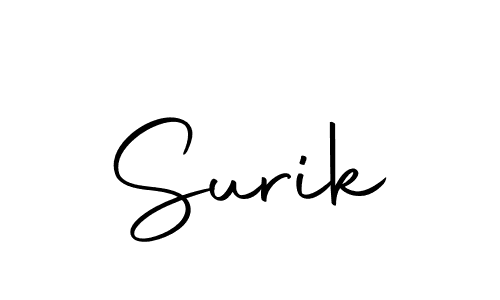 The best way (Autography-DOLnW) to make a short signature is to pick only two or three words in your name. The name Surik include a total of six letters. For converting this name. Surik signature style 10 images and pictures png