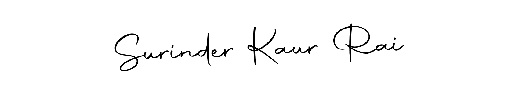 Make a beautiful signature design for name Surinder Kaur Rai. With this signature (Autography-DOLnW) style, you can create a handwritten signature for free. Surinder Kaur Rai signature style 10 images and pictures png