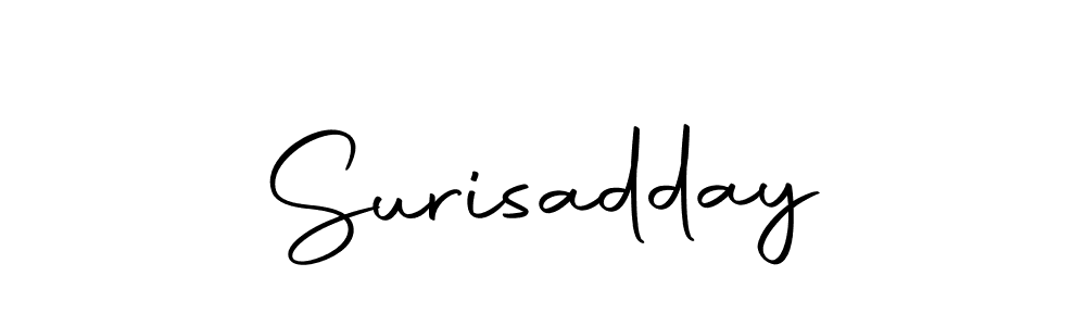 Use a signature maker to create a handwritten signature online. With this signature software, you can design (Autography-DOLnW) your own signature for name Surisadday. Surisadday signature style 10 images and pictures png
