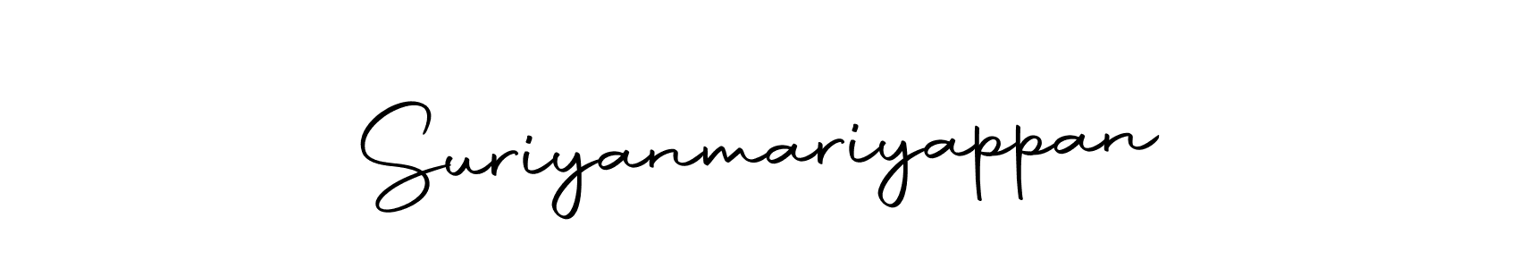The best way (Autography-DOLnW) to make a short signature is to pick only two or three words in your name. The name Suriyanmariyappan include a total of six letters. For converting this name. Suriyanmariyappan signature style 10 images and pictures png