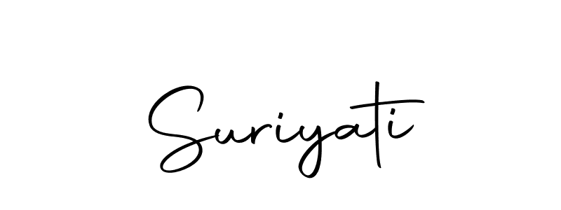 Make a beautiful signature design for name Suriyati. Use this online signature maker to create a handwritten signature for free. Suriyati signature style 10 images and pictures png